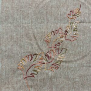 Embroidered Leaf Place Mat