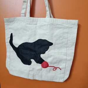 Playful Paws Embroidered Tote