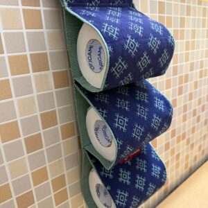 Azure Ikat Triple Toilet Roll Holder