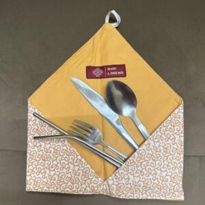Ivory Maze Cutlery Wrap
