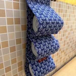 Indigo Bloom Triple Toilet Roll Holder