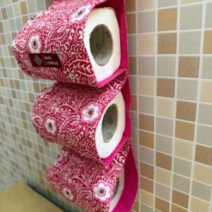 Rosé Bloom Tissue Roll Holder