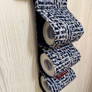 Indigo Blossom Toilet Roll Holder
