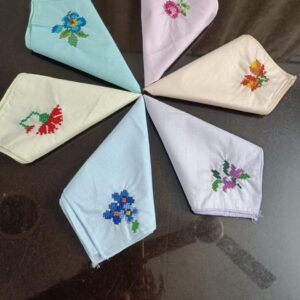 Pastel Bloom Embroidered Kerchiefs Collection
