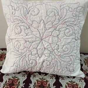 Pastel Bloom Quilted Cushion Cover