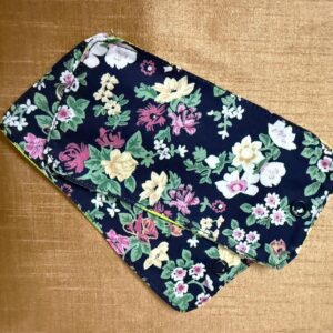 Black Floral Cord Keeper – Travel Bag Identifier