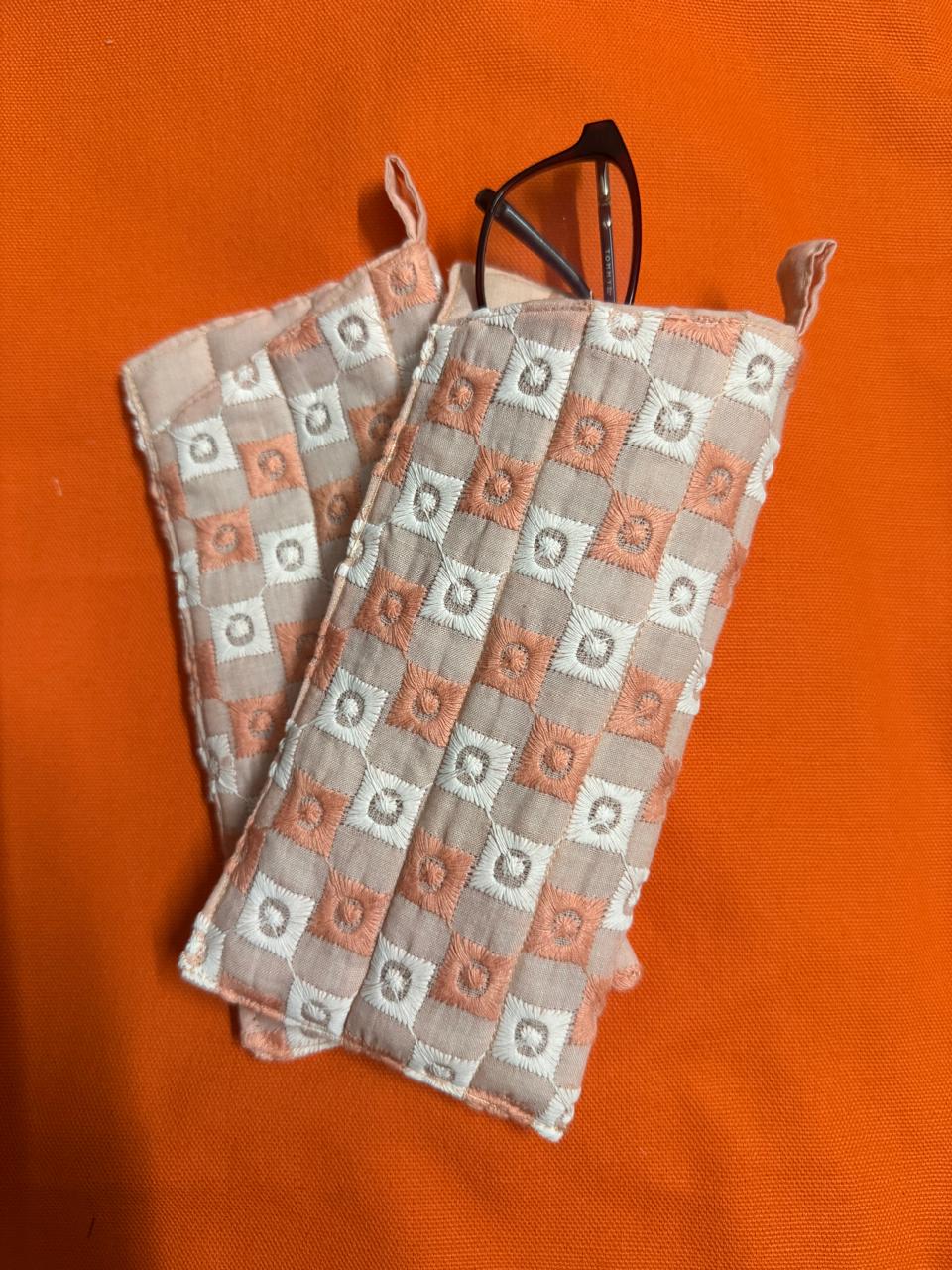 Quilted Hakoba Spectacle Cover