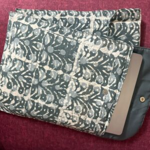 Ash Grey Quilt Laptop Sleeve