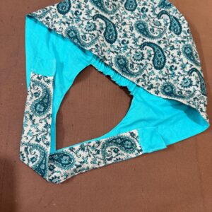 Blue Paisley Scrub Cap
